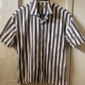 Burberry Casual Striped Men’s Short Sleeve Shirt